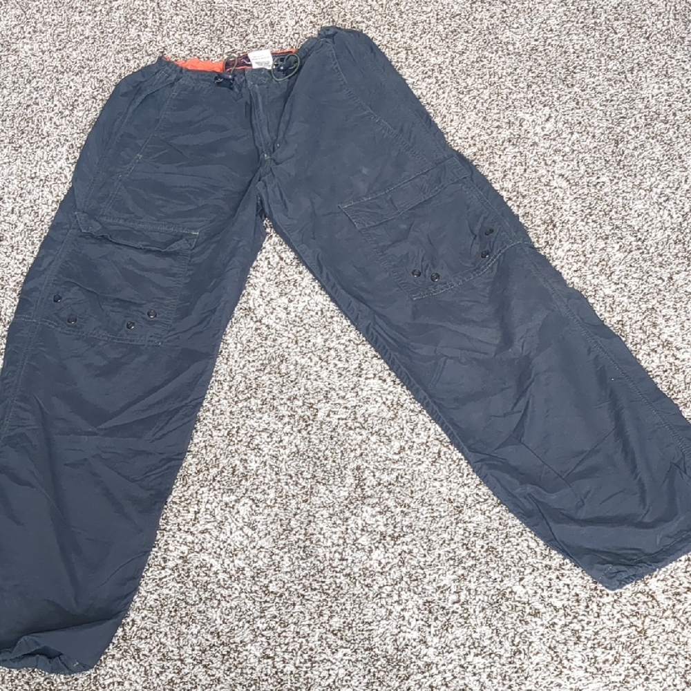 Women's Wide-Leg Cargo Pants in Navy — Relaxed Utility Style